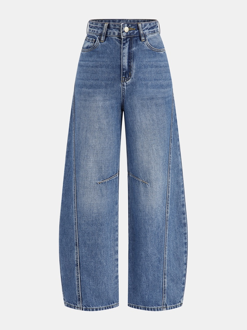 Commense Denim Curved-Leg Jeans